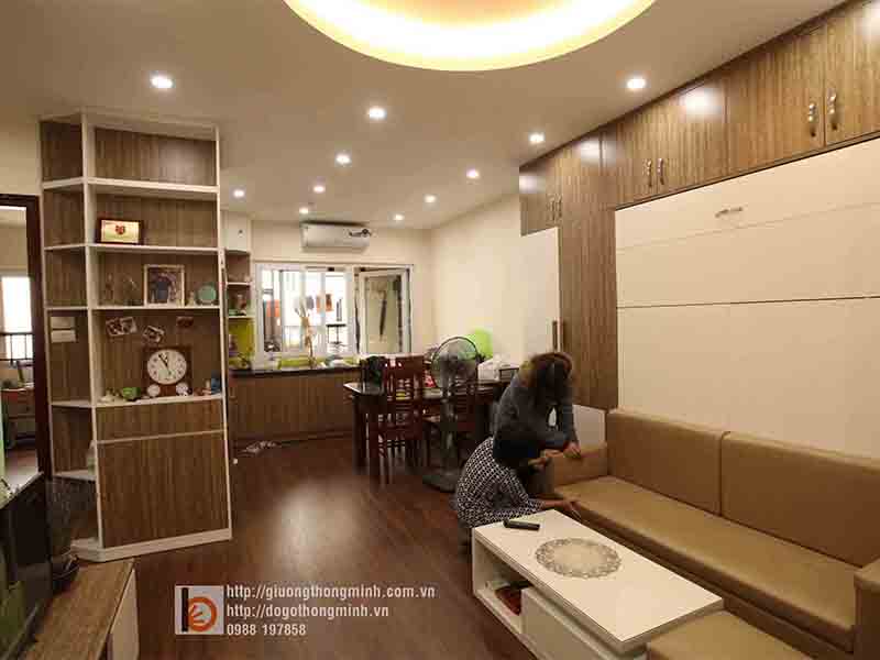Nội thất thông minh độc đáo nhà anh Thế Anh, Cổ Nhuế nội thất thông minh
