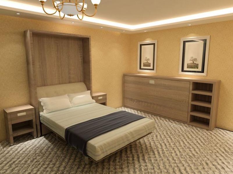 Giường gỗ thông minh cơ bản cho phòng nhỏ giuong go thong minh 37