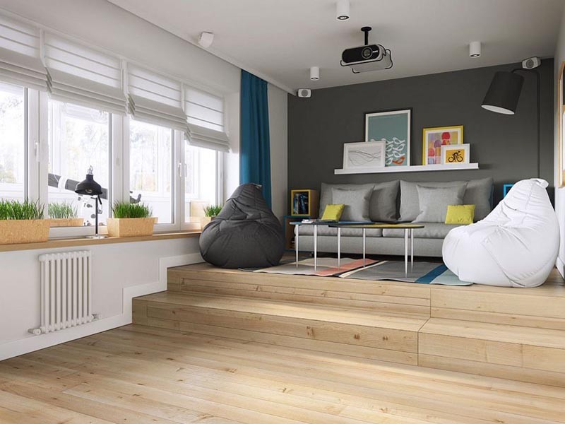 Cách khiến một căn hộ nhỏ 34m2 đẹp, sang trọng và tiện nghi can ho nho 34m2 03