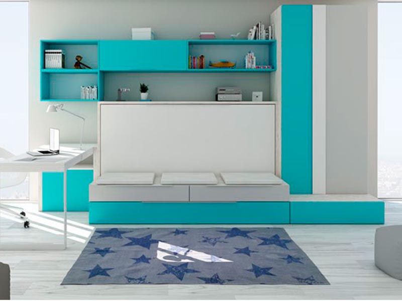 giuong gap ket hop tu quan ao