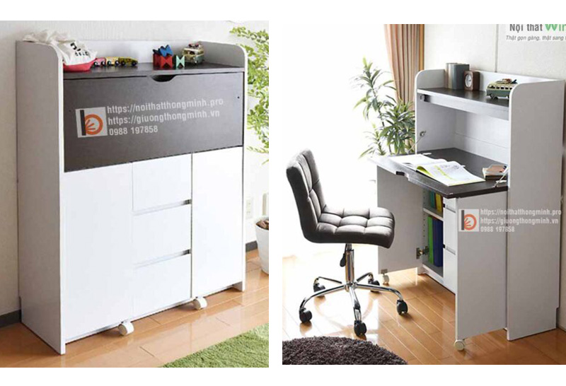 bàn học sinh thông minh gấp gọn