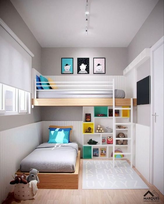 Phòng ngủ 2 bé trai 5m2 Phòng ngủ 2 bé trai 5m2