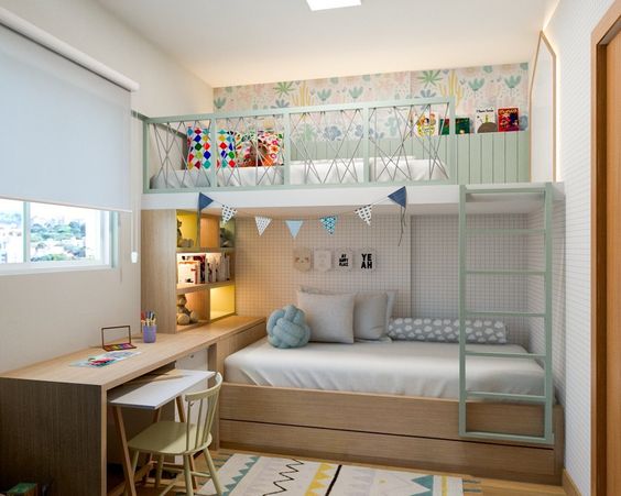 phòng ngủ nhỏ 5m2 cho 2 bé trai phòng ngủ nhỏ 5m2 cho 2 bé trai